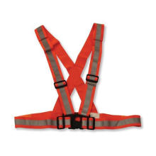 Flu Orange Reflective Safety Belt with Adjustable Buckle